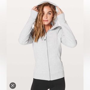 Lululemon Scuba Jacket Light Gray Size 4